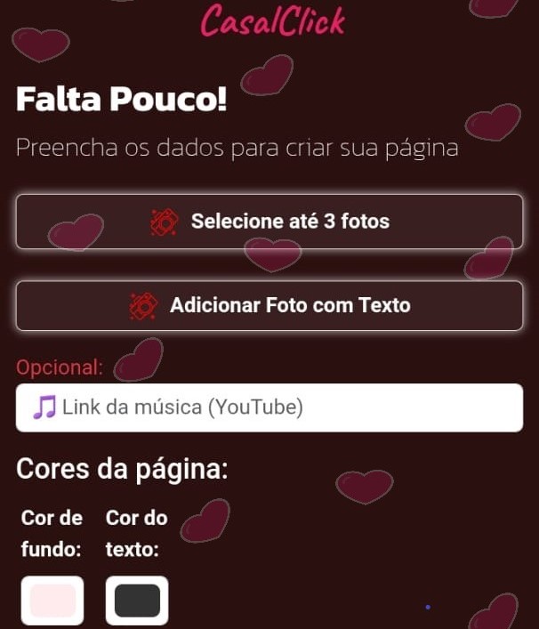 Criando sua página